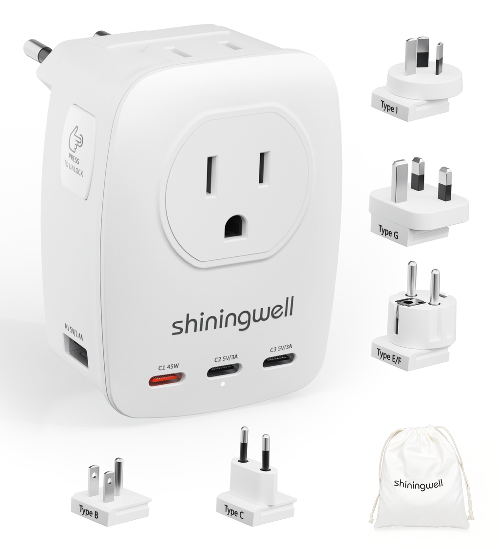 45W GaN Universal Travel Adapter