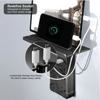 Wall Outlet Extender with Shelf & Night Light