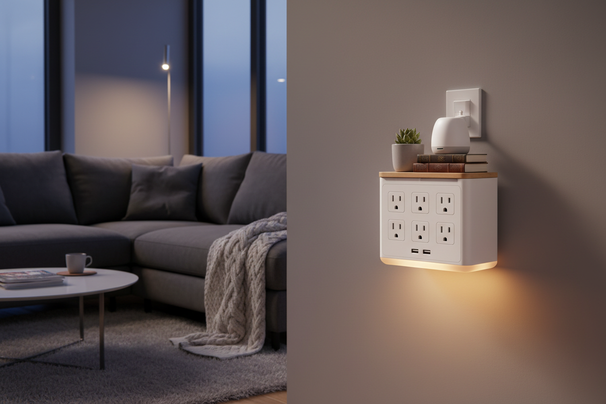 Wall Outlet Extender 客厅场景图